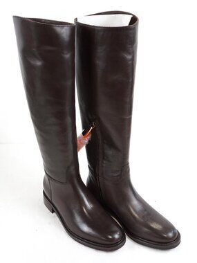 Julie Dee Crust T. Moro Leather Knee High Boots Spring Fall Winter Casual